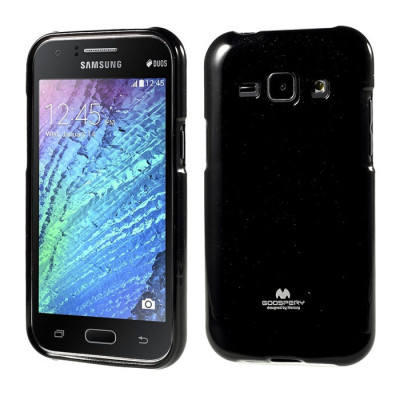 Силиконови гърбове Силиконови гърбове за Samsung Силиконов гръб ТПУ гланц MERCURY за Samsung Galaxy J1 J100F черен